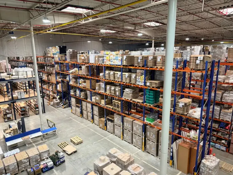 Pack4you warehouse in Bratislava – pallet racks